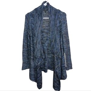 Torrid Variegated Blue Open Front Cardigan Size 0 (US Size L)